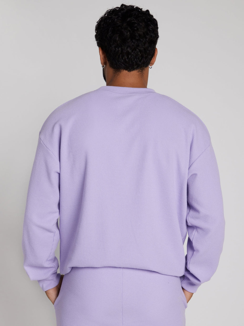Camisola Confortável Waffle Lounge Manga Comprida | Elegante e Relaxante