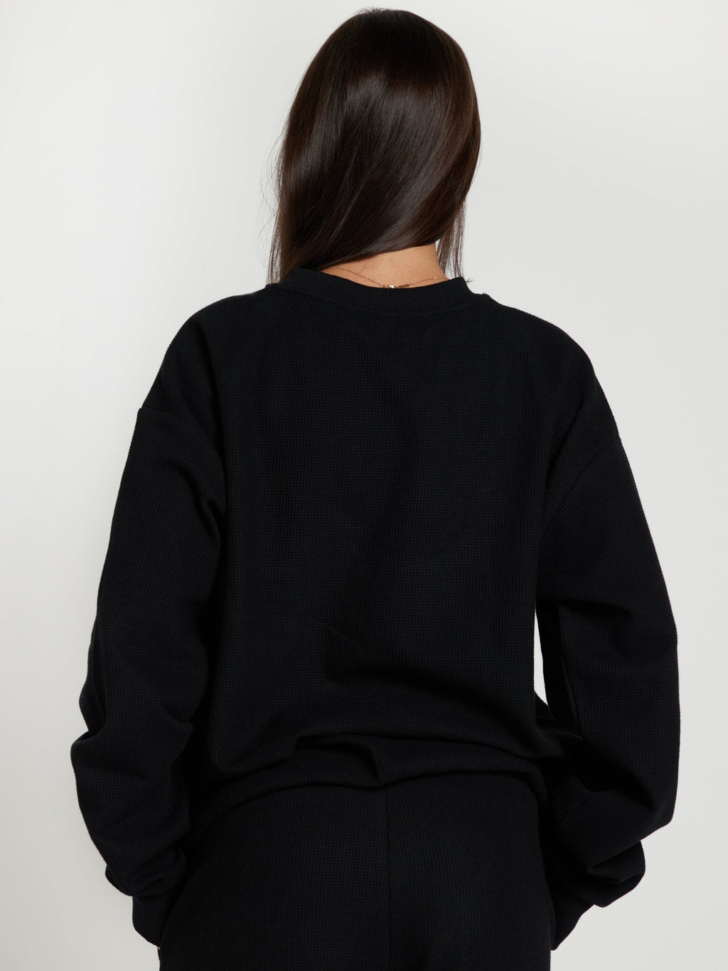 Camisola Confortável Waffle Lounge Manga Comprida | Elegante e Relaxante